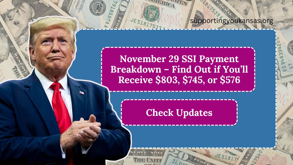 November 29 SSI Payment Breakdown – Find Out if You’ll Receive $803, $745, or $576