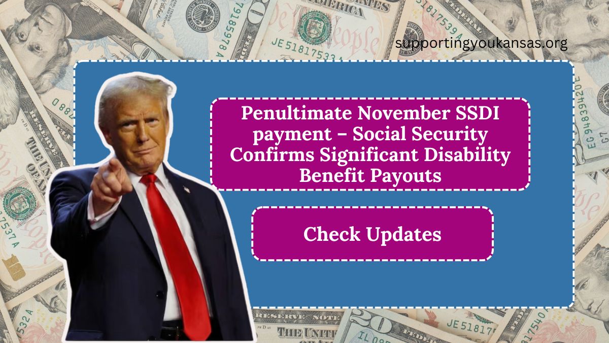 Penultimate November SSDI payment – Social Security Confirms Significant Disability Benefit Payouts