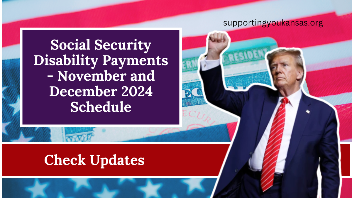 Social Security Disability Payments - November and December 2024 Schedule