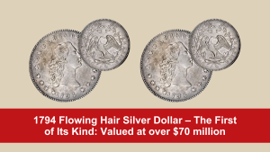 1794 Flowing Hair Silver Dollar – The First of Its Kind: Valued at over $70 million