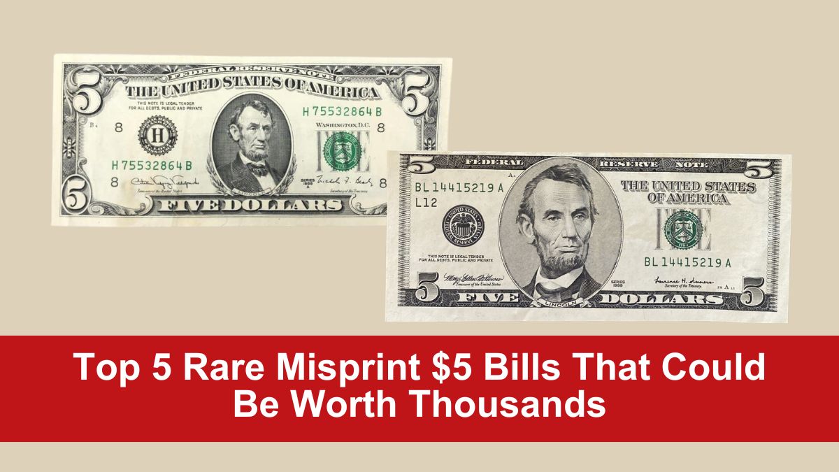 Top 5 Rare Misprint $5 Bills That Could Be Worth Thousands